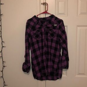 FOX Purple and Black Flannel